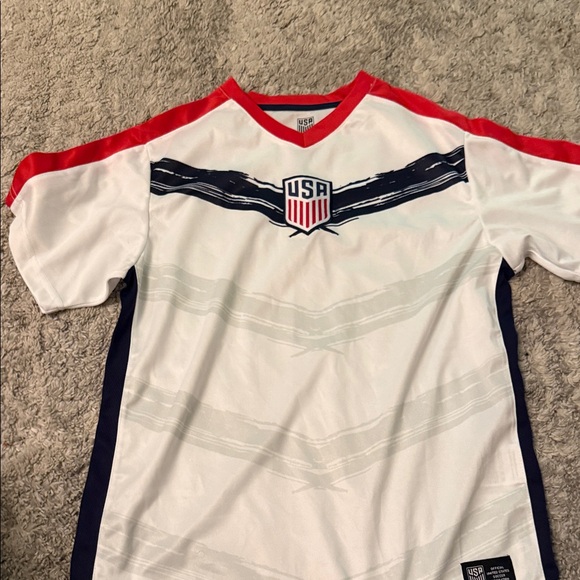 USA youth White and Red soccer jersey; size youth XL - Picture 5 of 6